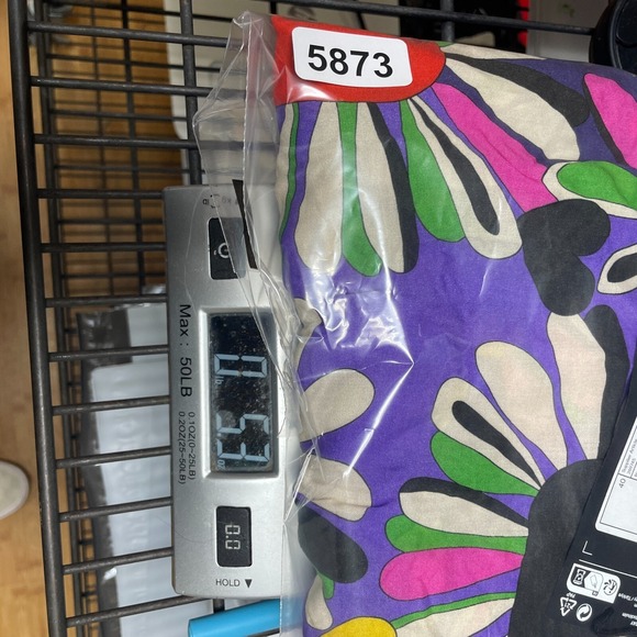 Weekday Womens harper Trouser Sz 40 hippie hearts colorful wide leg - Picture 8 of 8